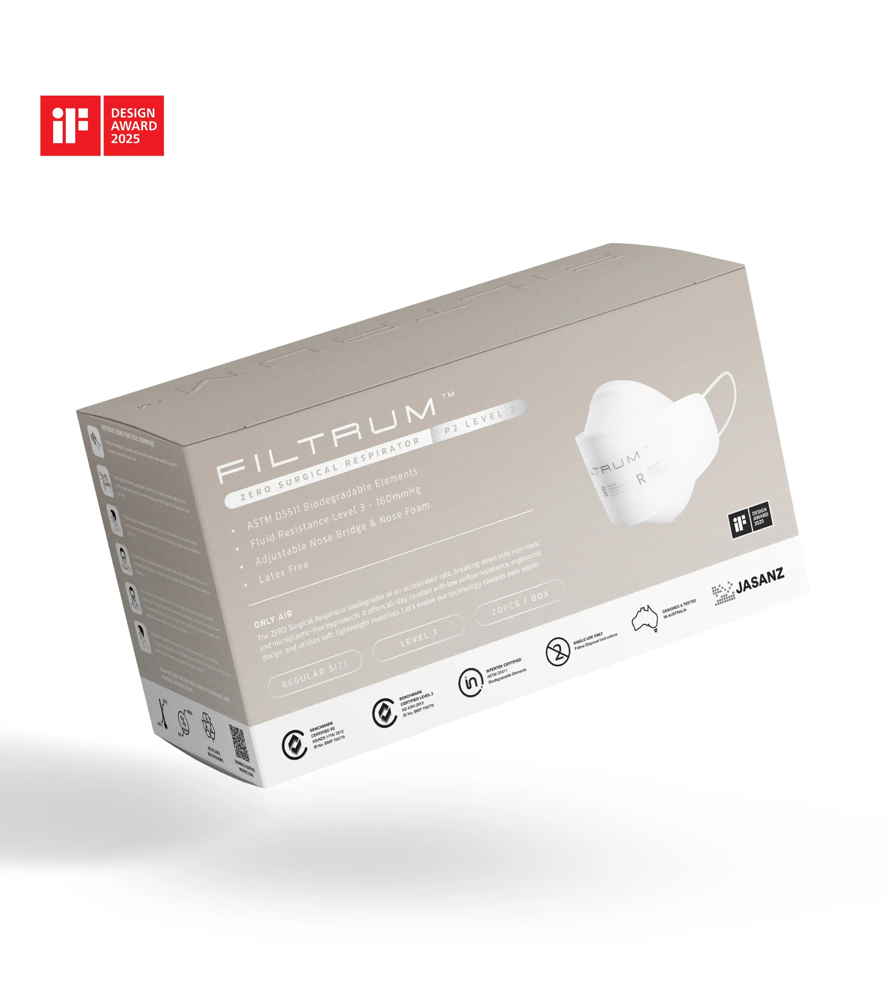 ZERO™ P2 Surgical Respirator Ear Loops